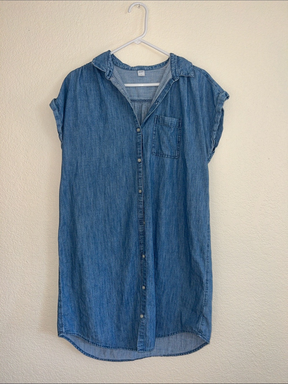 Old Navy Chambray Mini Shirt Dress